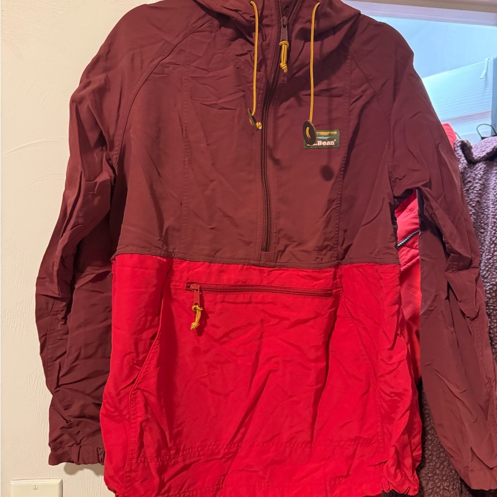 L.L. Bean Maroon Hooded Jacket